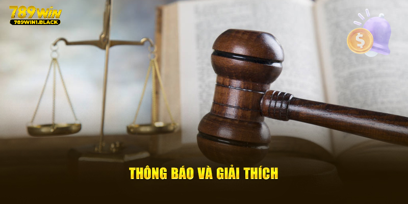 Thông báo và giải thích